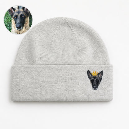 Custom Needle Felted Pet Portrait Hat | Hand-Felted Needle Art Hat